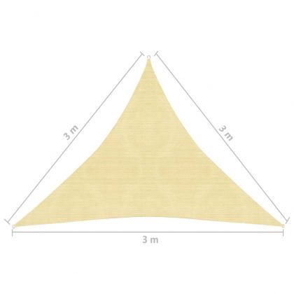 Платно-сенник, 160 г/м², бежово, 3x3x3 м, HDPE