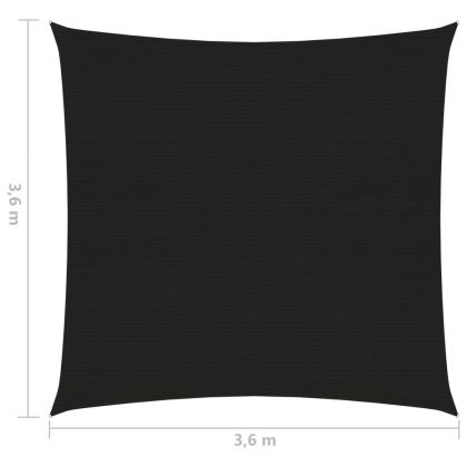 Платно-сенник, 160 г/м², черно, 3,6x3,6 м, HDPE