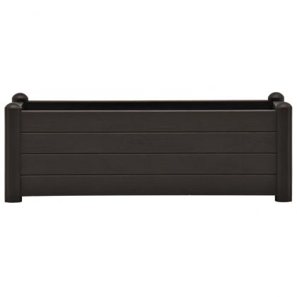 Градинска висока леха, PP, антрацит, 100x43x35 см