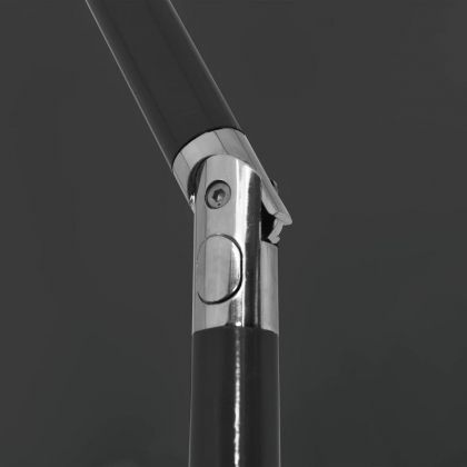 Плажен чадър, антрацит, 200x125 см