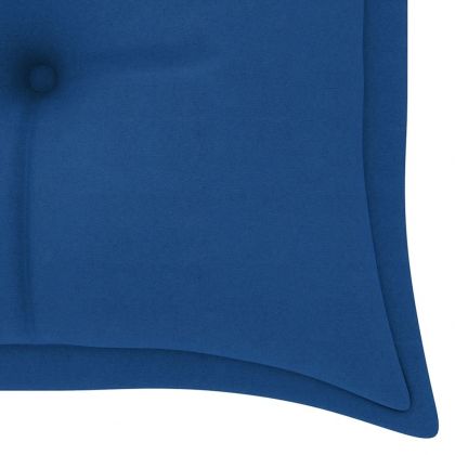 Възглавница за градинска пейка синя 150x50x7 см оксфорд плат