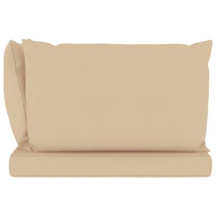 Палетни възглавници, 3 бр, бежови, Оксфорд плат