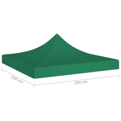 Покривало за парти шатра, 3х3 м, зелено, 270 г/м²