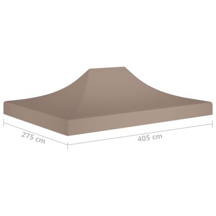 Покривало за парти шатра, 4x3 м, таупе, 270 г/м²