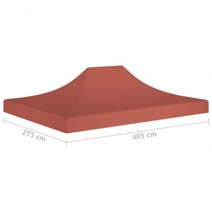 Покривало за парти шатра, 4x3 м, теракота, 270 г/м²