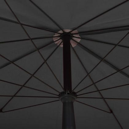 Градински чадър с прът, 200x130 см, антрацит