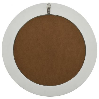 Стенно огледало, бароков стил, 50 см, бяло