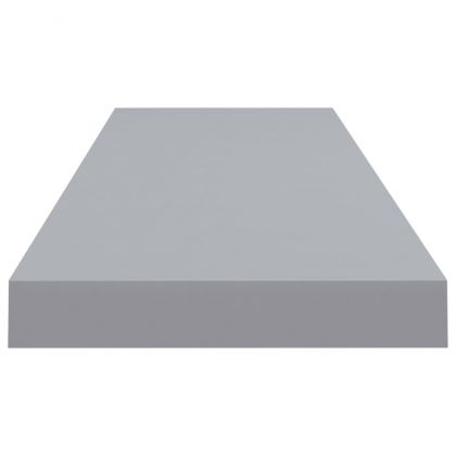 Окачени стенни рафтове, 4 бр, сиви, 90x23,5x3,8 см, МДФ