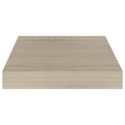 Окачен стенен рафт, дъб, 23x23,5x3,8 см, МДФ