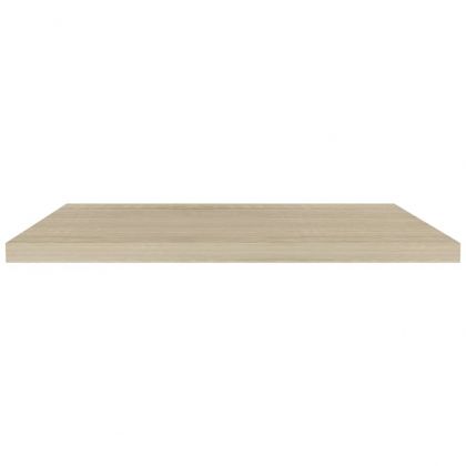 Окачени стенни рафтове, 2 бр, дъб, 90x23,5x3,8 см, МДФ