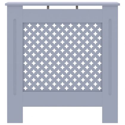 МДФ параван за радиатор, сив, 78 см