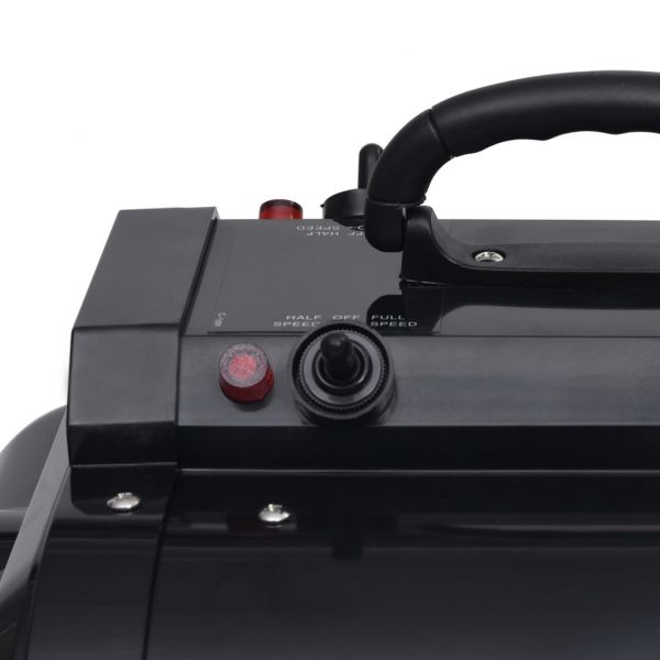 Сешоар за домашни любимци, двоен мотор, черен