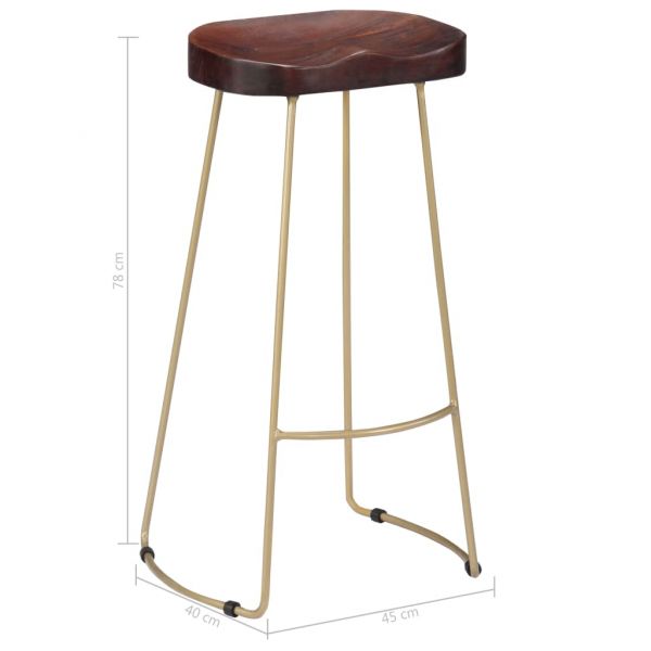 Gavin бар столове, 2 бр, мангово дърво масив