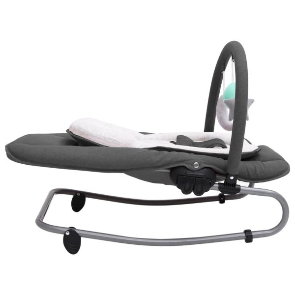 Бебешки шезлонг, антрацит, стомана