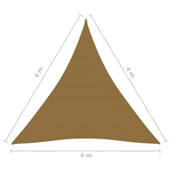 Платно-сенник, 160 г/м², таупе, 4x4x4 м, HDPE