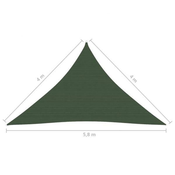 Платно-сенник, 160 г/м², тъмнозелено, 4x4x5,8 м, HDPE
