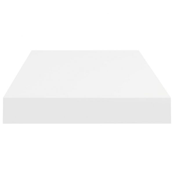 Окачен стенен рафт, бял, 50x23x3,8 см, МДФ