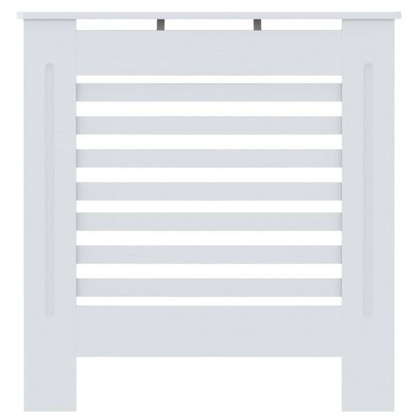 МДФ параван за радиатор, бял, 78 см