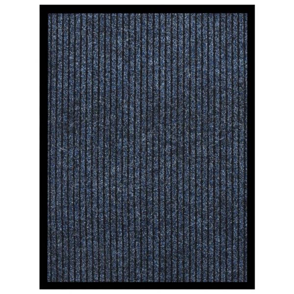 Изтривалка раирана, синя, 60х80 см