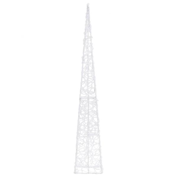 Акрилен декоративен LED светещ конус, син, 120 см