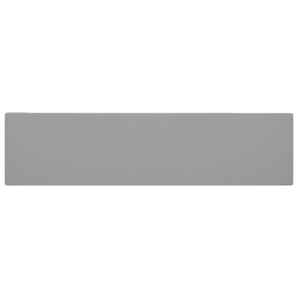 Мивка за баня с преливник, керамична, светлосива