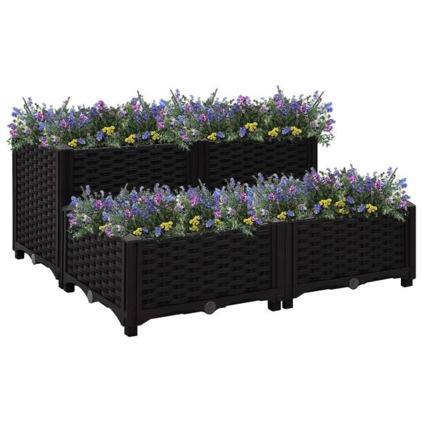 Повдигната леха, 80x80x38 см, полипропилен
