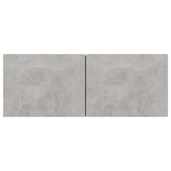 ТВ шкафове, 4 бр, бетонно сиви, 80x30x30 см, инженерно дърво