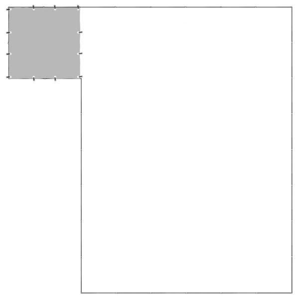 Клетка за кучета, черна, 15,73 м², стомана