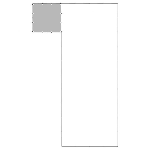 Клетка за кучета, черна, 19,36 м², стомана