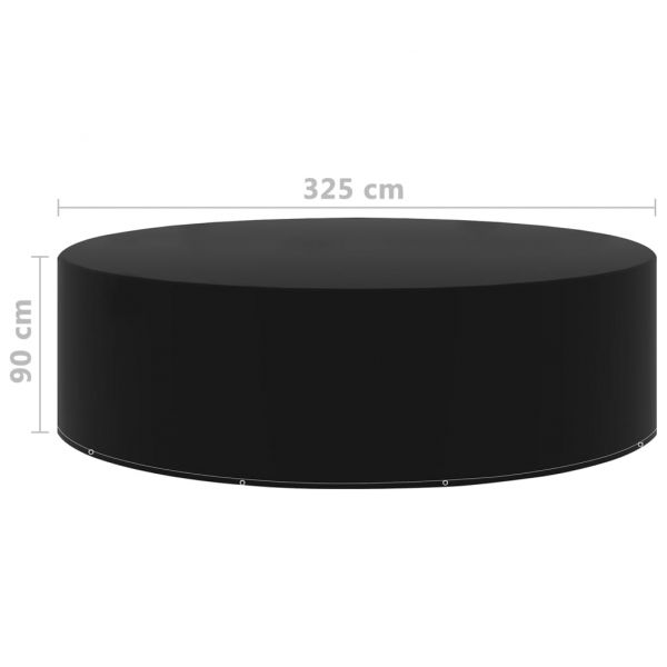 Покривала за градински мебели 2 бр 10 капси 325x90 см