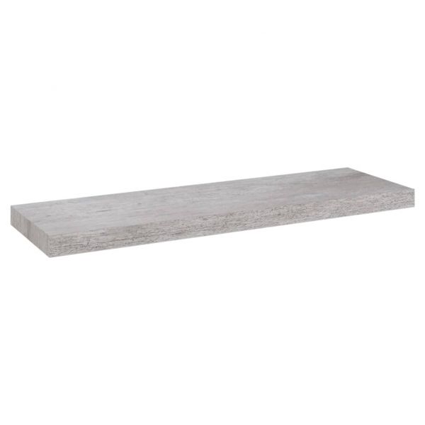 Окачени стенни рафтове, 4 бр, бетонно сиви, 80x23,5x3,8 см, МДФ