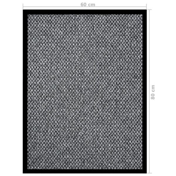 Изтривалка, сива, 60x80 см