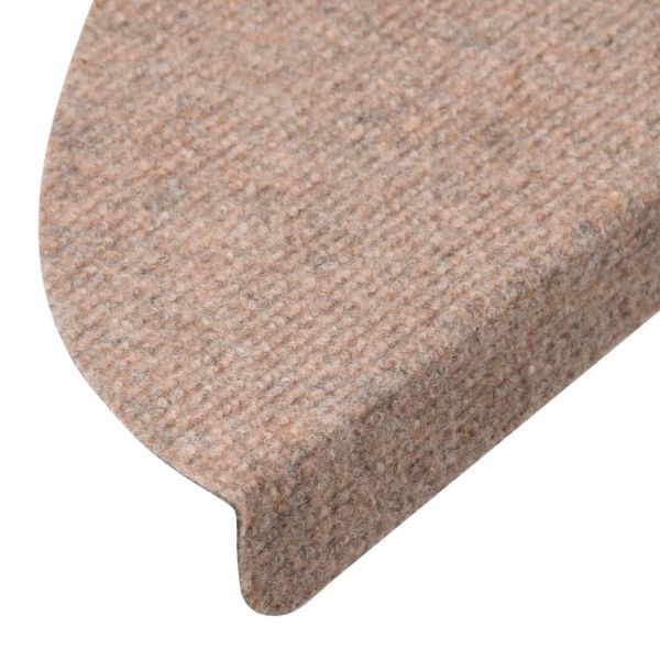 Самозалепващи стелки за стъпала, 15 бр, 65x22,5x3,5 см, бежови