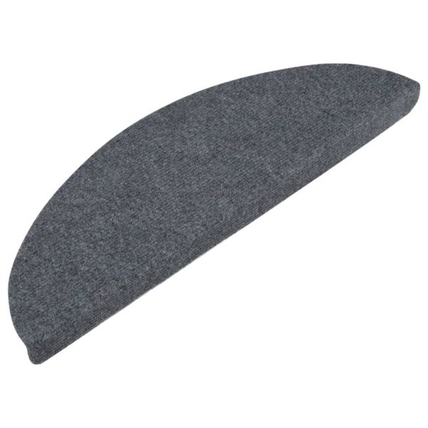 Самозалепващи стелки за стъпала, 15 бр, 65x22,5x3,5 см, сиви