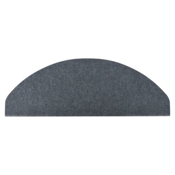 Самозалепващи стелки за стъпала, 15 бр, 65x22,5x3,5 см, сиви