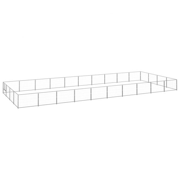 Клетка за кучета, сива, 40 м², стомана