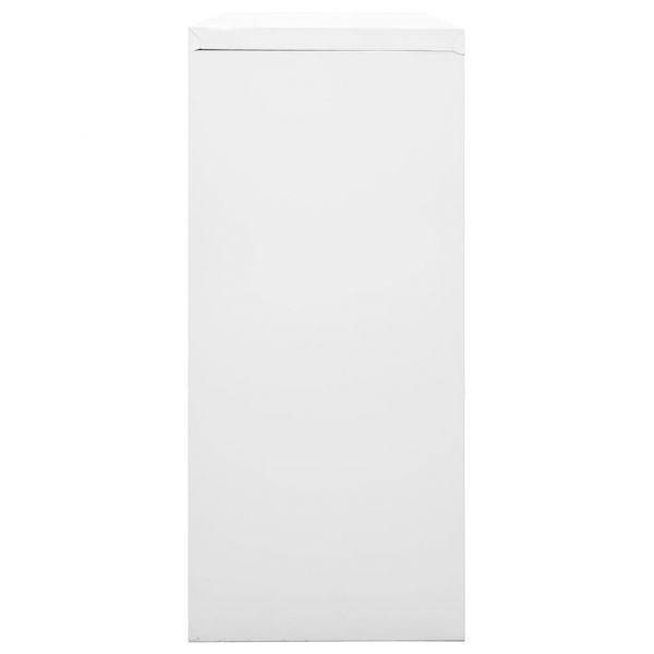 Шкаф с плъзгаща врата, сив, 90x40x90 см, стомана