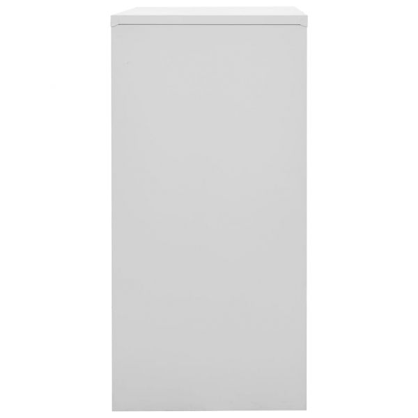 Заключващ се шкаф, светлосиво и зелено, 90x45x92,5 см, стомана
