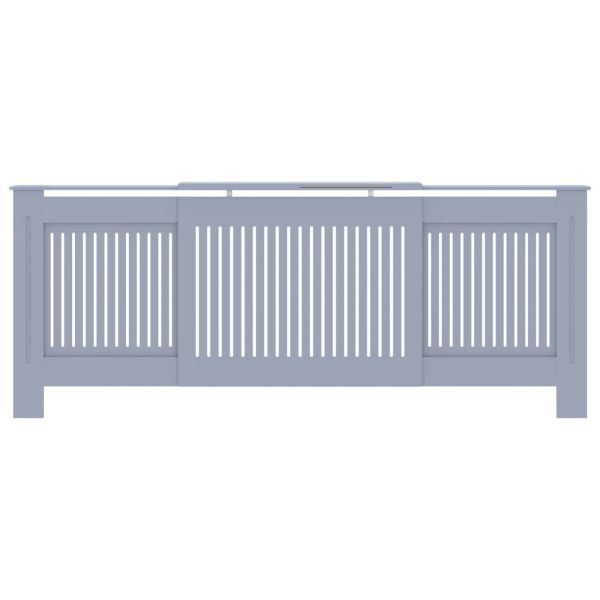 МДФ параван за радиатор, сив, 205 см