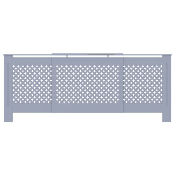 МДФ параван за радиатор, сив, 205 см