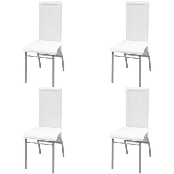 Трапезен комплект от пет части, бял