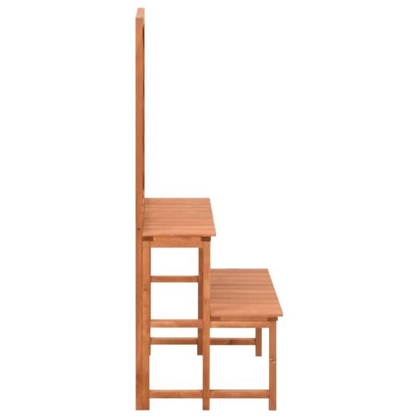 Етажерка за саксии с пергола, 70x42x115 см, чам масив