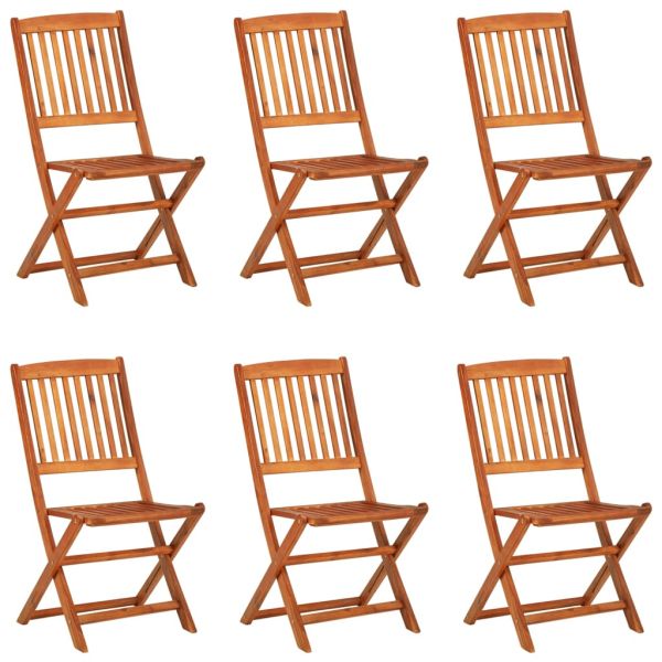 Градински трапезен комплект, 7 части, 180x90x75см, акация масив