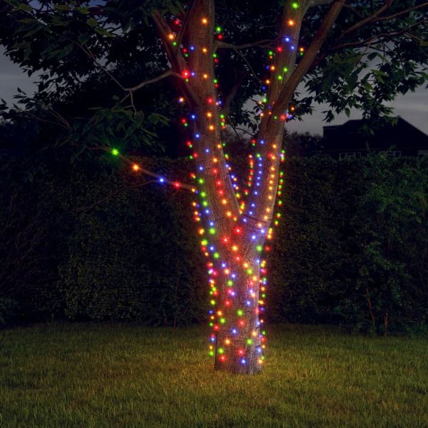 Соларни лампички 5 бр 5х200 LED многоцветни за закрито/открито