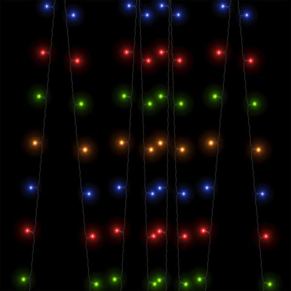 Соларни лампички 5 бр 5х200 LED многоцветни за закрито/открито