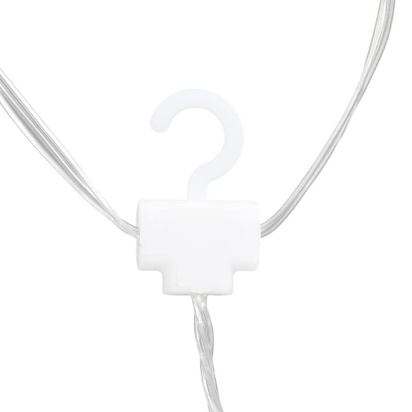 Светеща завеса звезди и луни с дистанционно 345LED студено бяло