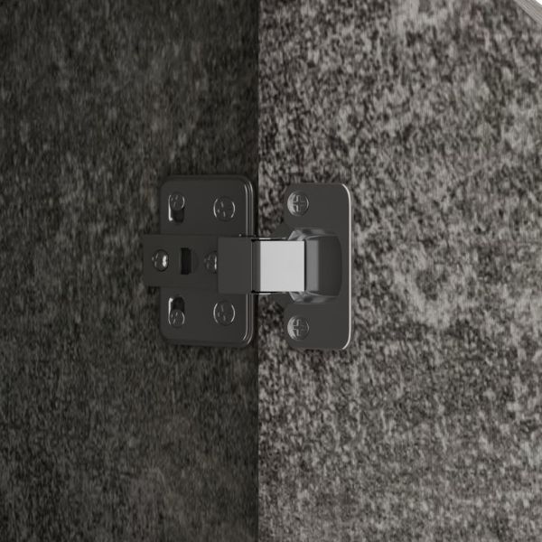 Сайдборд, бетонно сив, 60x30x72 см, инженерно дърво