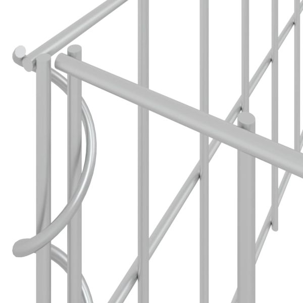 Габион повдигната леха, поцинкована стомана, 1000x100x20 cм