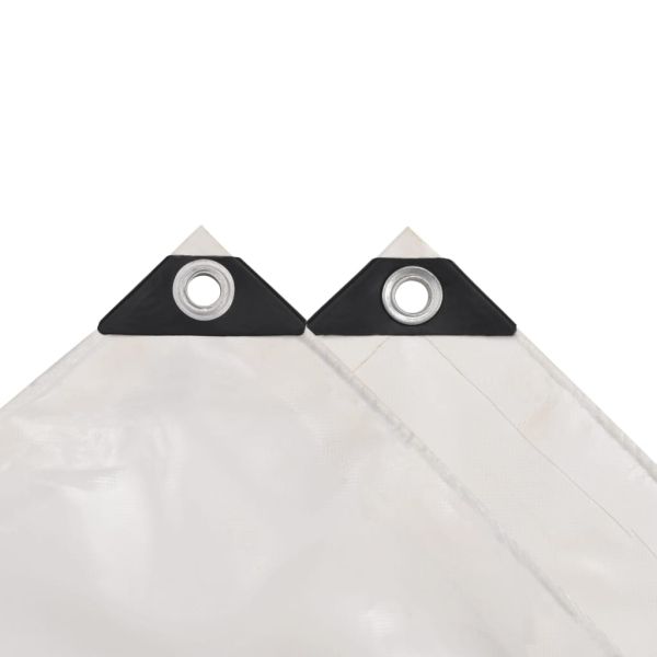 Брезентово платнище, 650 гр/м², 3,5x5 м, бяло