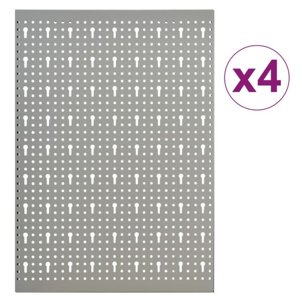 Стенни панели за инструменти, 4 бр, 40x58 см, стомана